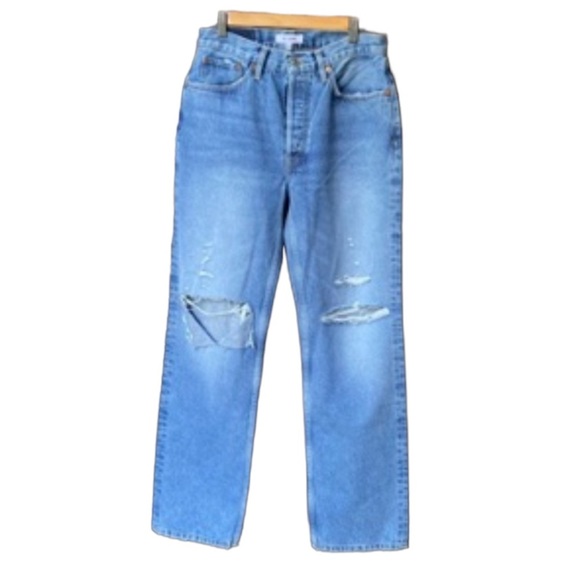 Re/Done Comfy 90s High Waist Straight Leg Jeans - Picture 6 of 13